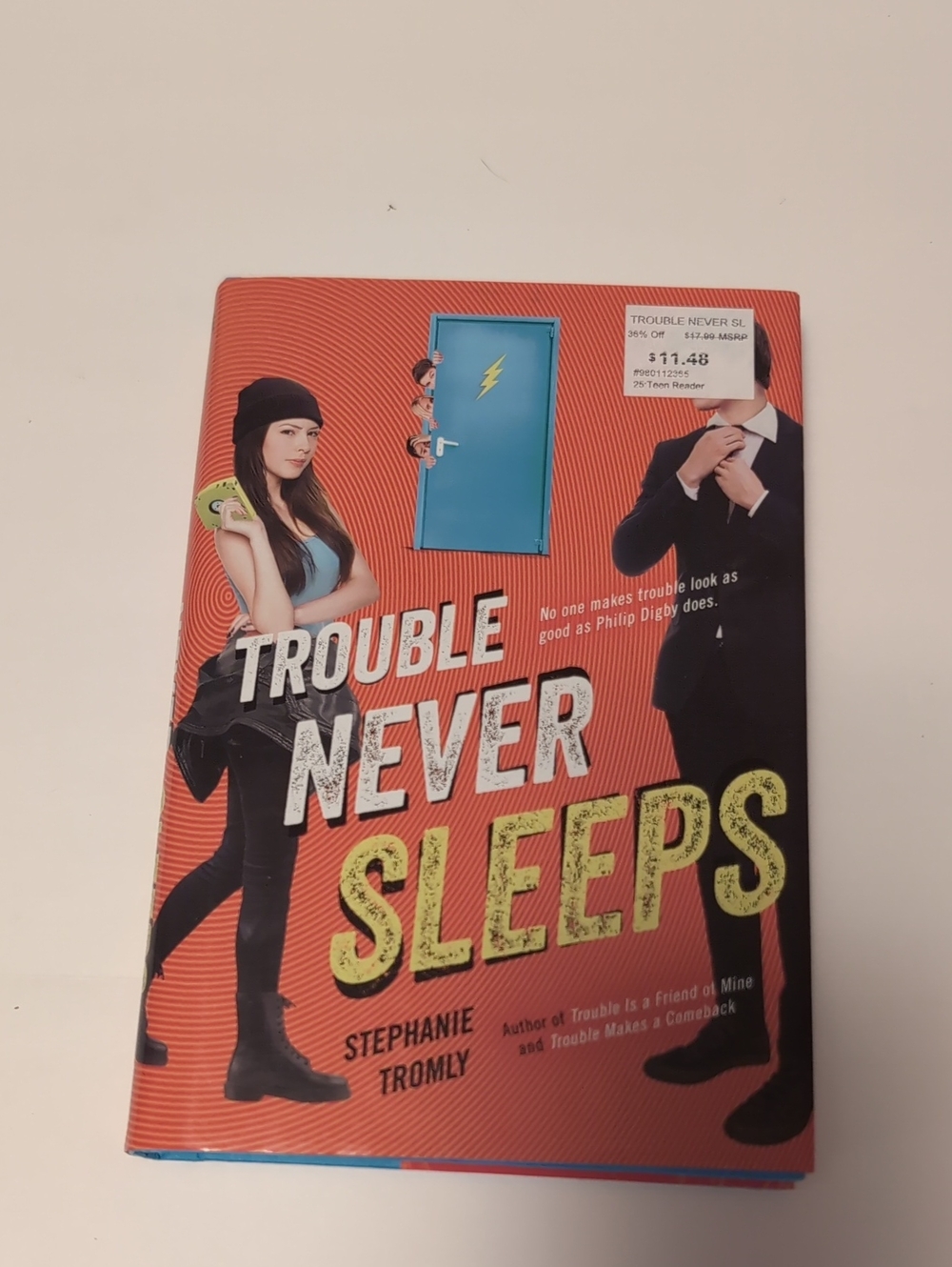 Trouble Never Sleeps by Stephanie Tromly - Red Cover